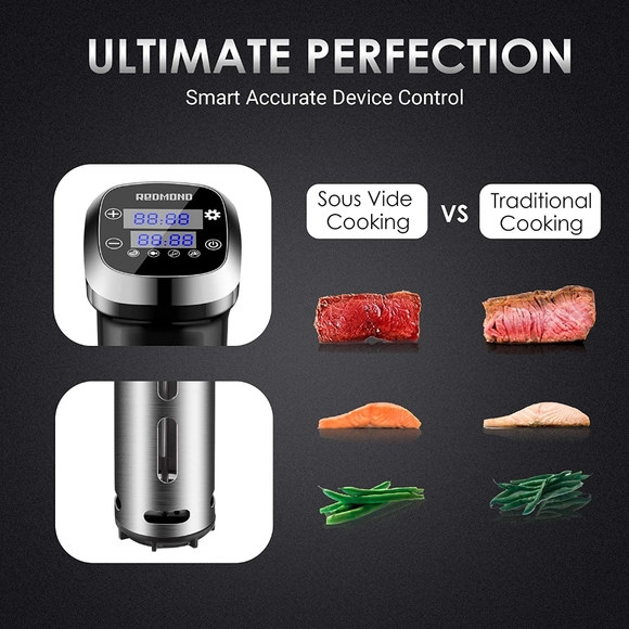 REDMOND Sous Vide Machine, Accurate Immersion Circulator Cooker 1000W - Picture 5 of 6